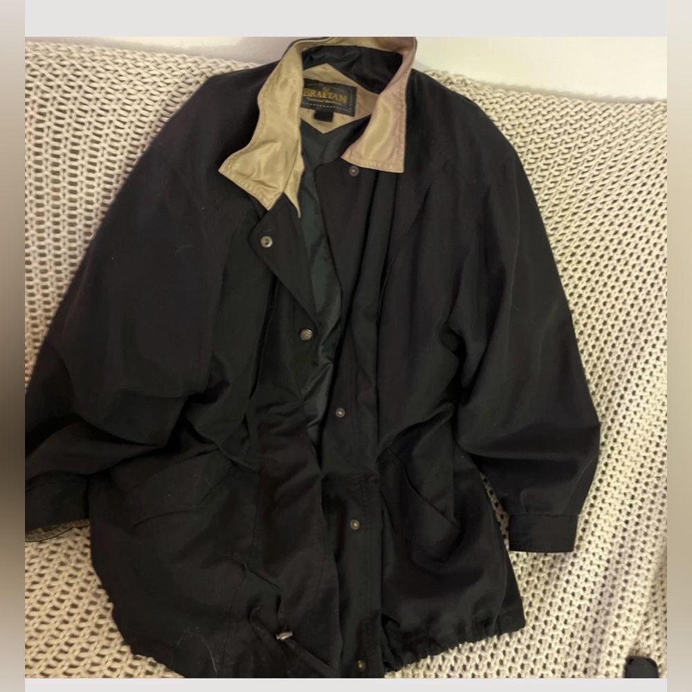 Braetan Black Oversized Jacket  90s Minimalist Trench Style